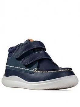 Image of Clarks Toddler Boys Cloud Tuktu Boots - Navy