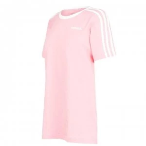 Image of adidas Womens Essentials 3-Stripes T Shirt - GloryPink/White