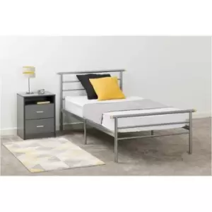 Image of Seconique Orion Metal Bed Silver 3ft Single