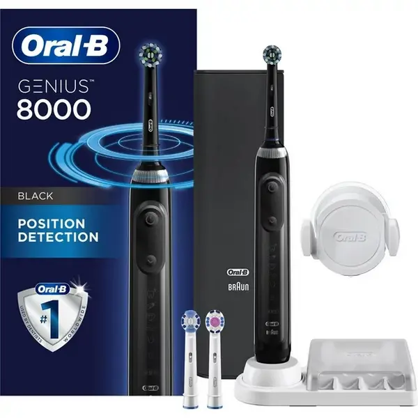 Image of Oral-B Genius 8000 CA Black Electric Toothbrush