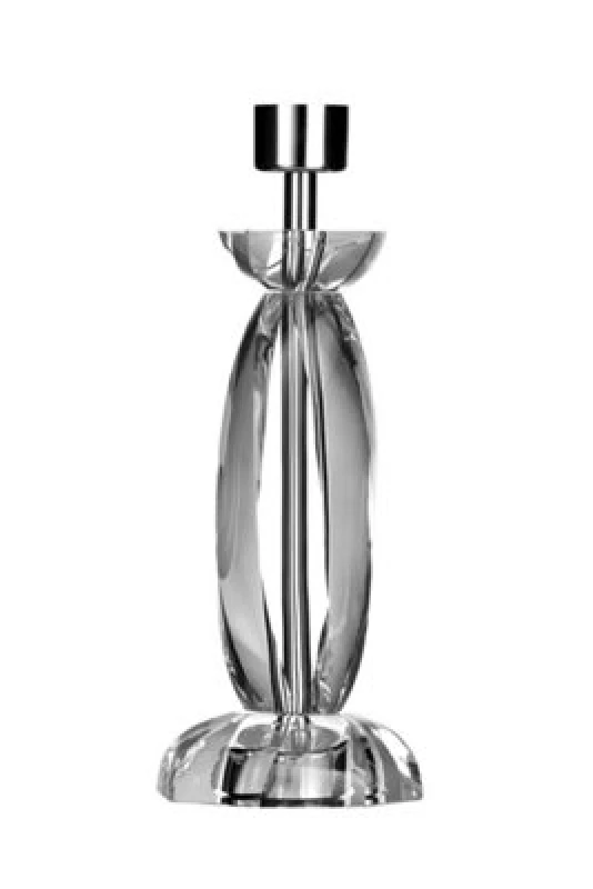 Image of Premier Housewares Interiors by Premier Crystal Large Lamp Base Silver