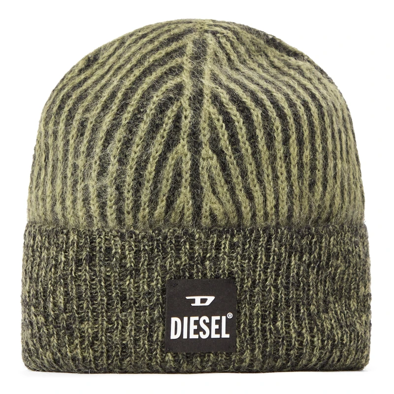 Image of Diesel Mens Edro Mohr Beanie Beech male Adults