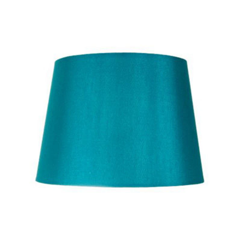Image of Happy Homewares Traditionally Designed Small 8 Drum Lamp Shade In Unique Teal Faux Silk Fabric