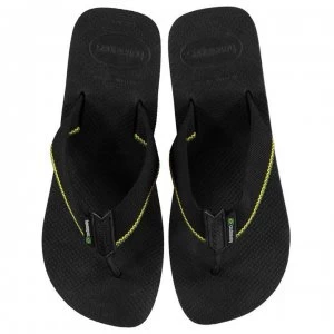 Image of Havaianas Uban Brasil Mens Flip Flops - Black 0090
