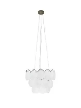 Image of Frosted Glass Disc Super Chandelier