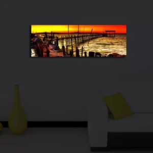 Image of 3090?ACT-46 Multicolor Decorative LED Lighted Canvas Painting