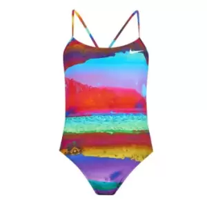 Image of Nike Cutout 1 Piece Womens - Blue