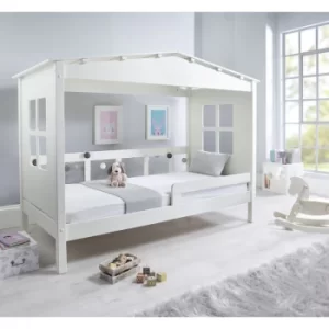 Image of Mento Wooden Treehouse Bed White