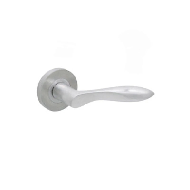 Image of Spira Brass Pearle Lever Door Handle Satin Chrome