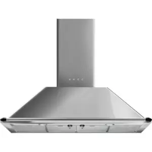 Image of Smeg Victoria KTR110XE 110cm Chimney Cooker Hood - Stainless Steel