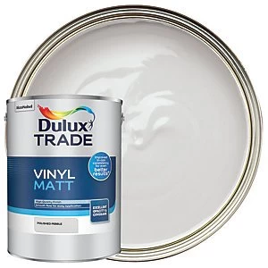 Image of Dulux Trade Vinyl Matt Emulsion Paint - Polished Pebble 5L