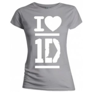 Image of One Direction I Love Skinny Grey TS: Large