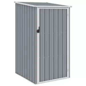 Image of Vidaxl Garden Shed 87X98X159cm Galvanised Steel - Grey