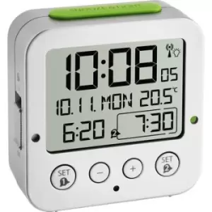 Image of TFA Dostmann 60.2528.54 Radio Alarm clock Silver Alarm times 2