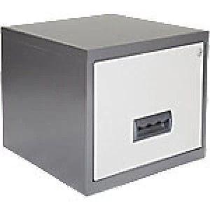 Image of Pierre Henry Filing Cabinet Silver, White 400 x 400 x 370mm