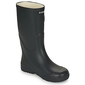 Image of Aigle WOODY POP boys's Childrens Wellington Boots in Blue - Sizes 7 toddler,7.5 toddler,8.5 toddler,9 toddler,10 kids,11 kids,11.5 kids,12.5 kids,13 k