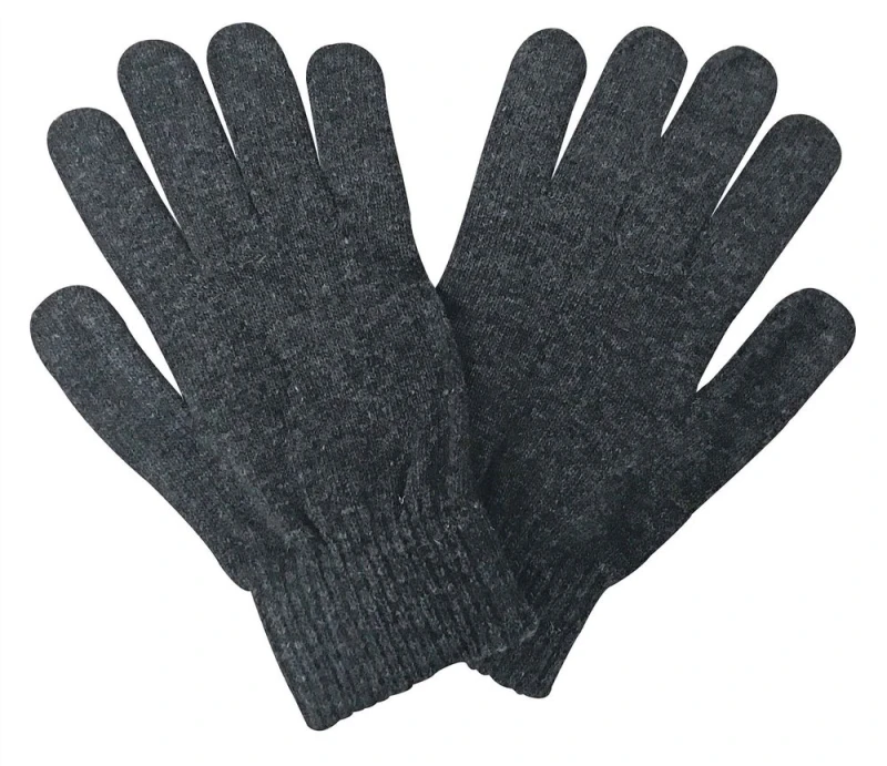 Image of Sock Snob Sock Snob Men Thin Knitted Winter Magic Thermal Wool Gloves in Grey Grey One Size Male 5060597071482