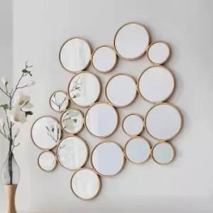 Image of Ariton Mirror 101 x 118cm Gold Effect