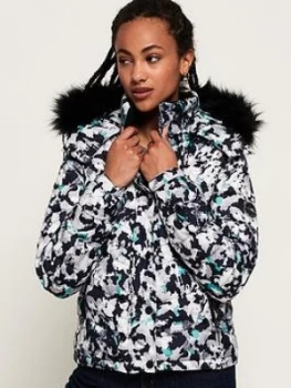 Image of Superdry Fuji Slim 3 In 1 Jacket, Grey, Size 6, Women