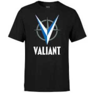 Image of Valiant Comics Logo Blue T-Shirt - Black - S