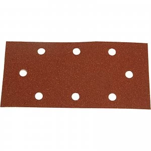 Image of Black and Decker Piranha Quick Fit Punched 1/3 Sanding Sheets 80g Pack of 5