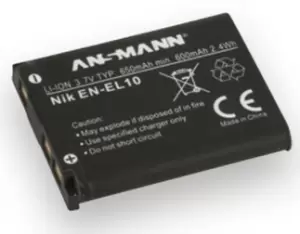 Image of Ansmann A-NIK EN EL 10 Lithium-Ion (Li-Ion) 650 mAh