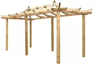 Image of Grange Fencing Grange Dragon Wood Japanese Pergola 2.7m