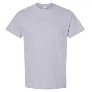 Image of Gildan Mens Heavy Cotton Short Sleeve T-Shirt (Pack Of 5) (M) (Sport Grey)
