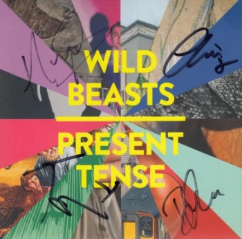 Image of Wild Beasts Present Tense - Autographed 2014 UK CD album WIGCD279