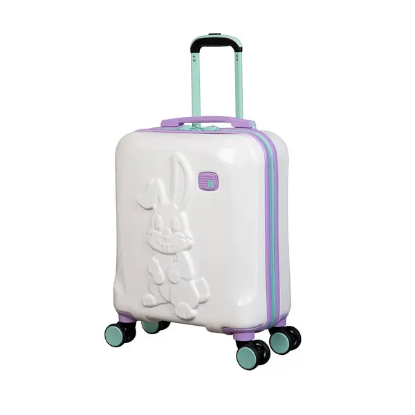 Image of IT Luggage Cottontail VWWKR Hard Shell White Kiddies Suitcase