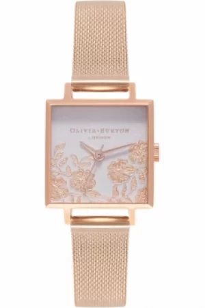 Image of Ladies Olivia Burton Lace Detail Watch OB16MV78