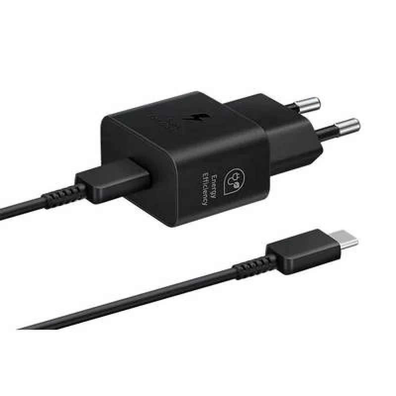 Image of Samsung EP-T2510X USB charger 25 W 1x USB-A, 1x USB-C Black Quick charger EP-T2510XBEGEU