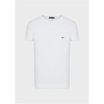 Image of Emporio Armani Big Eagle Crew T-Shirt White Size L Men