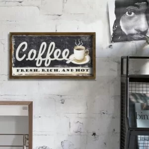 Image of KZM313 Brown White Black Decorative Framed MDF Painting