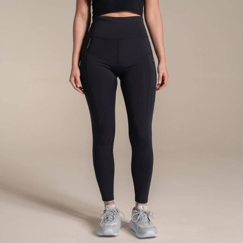 Image of Craghoppers Womens Kiwi Pro Water Repellent Leggings in Black Size: 18 Black Female 18