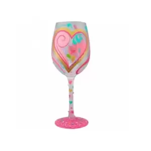 Image of My Hearts - a- Swirl Wine Glass