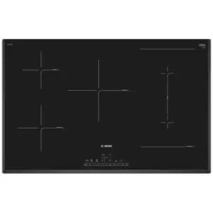 Image of Bosch PVW851FB5E Serie 6 Induction hob 80cm Black surface mount without frame