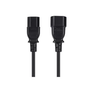 Image of Maplin Power Lead Extension IEC 3 Pin Plug male to IEC 3 pin plug female 3 metre UK Plug