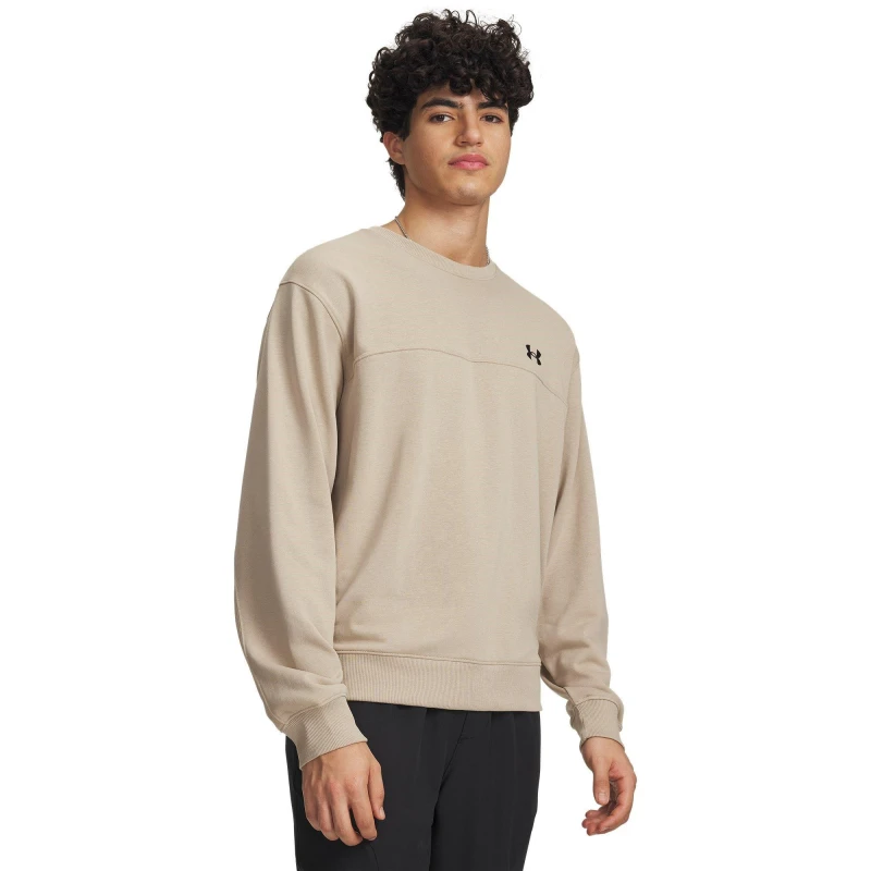 Image of Under Armour UA Rival LW Crew Crew Sweaters S Beige 62042604350
