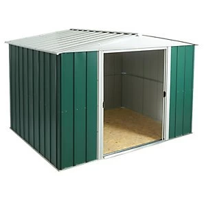 Image of Rowlinson Metal Apex Shed with Floor 10 x 8 ft