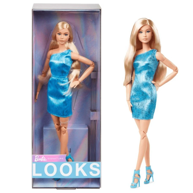 Image of Barbie Looks Blonde Blue Dress