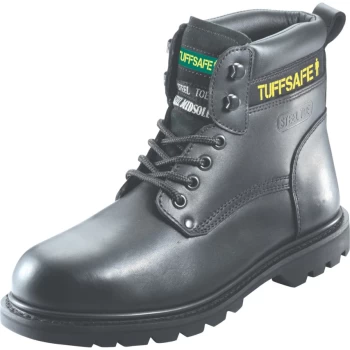 Image of BBB02 Welted Mens Black Safety Boots - Size 6