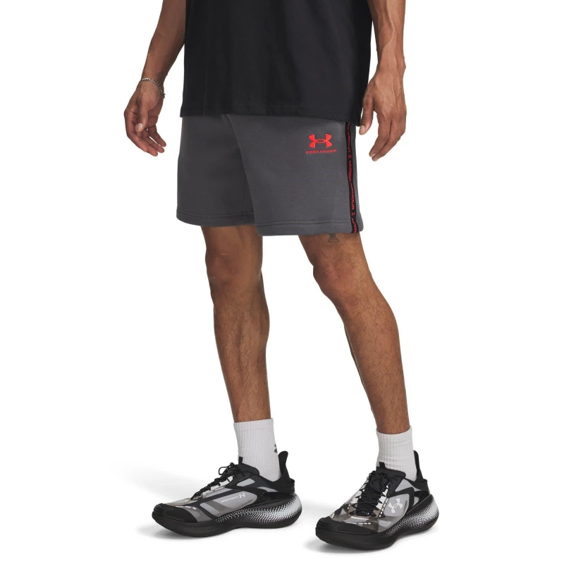 Image of Under Armour Mens Fleece Jogger Shorts Castlerock male L