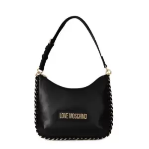 Image of Love Moschino Chain Hobo Shoulder Bag - Black
