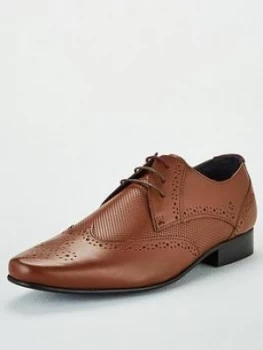 Image of KG 3 Eye Wingcap Derby Shoe, Tan, Size 7, Men