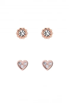 Image of Ted Baker Neenii Nano Heart / Crystal Nano Multi Stud Earring Gift Set TBJ3025-24-02