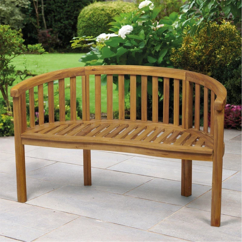 Image of Greenhurst Greenhurst Banaba 2 Seater Wooden Garden Bench - Natural