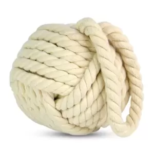 Image of Rope Knot Door Stop Cream M&amp;W