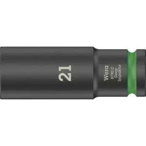 Image of Wera 8790C Impaktor 1/2" Drive Deep Hexagon Impact Socket 1/2" 21mm