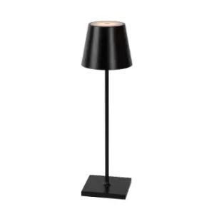 Image of Justin Modern Table Lamp Outdoor - Ø11cm - LED Dim. - 1x2,2W 3000K - IP54 - 3 StepDim - Black